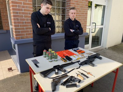 Différents types de matériel sûreté de travaux pratiques