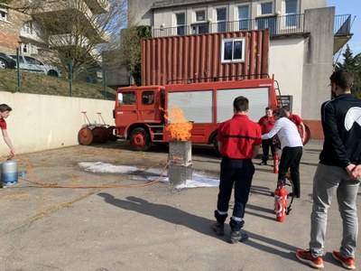 Exercice extinction incendie