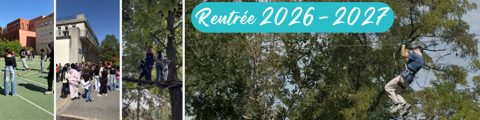 Bannière LinkedIn Vlogueuse de Voyage collage photo moderne et simple blanc